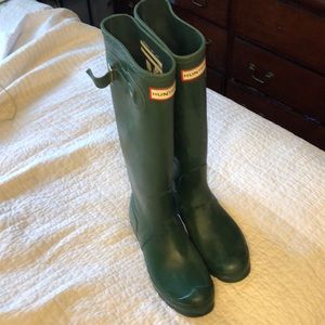 Hunter Boots green